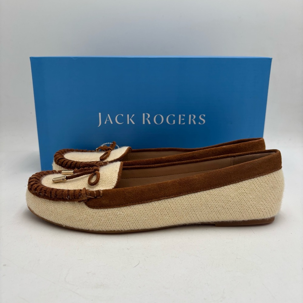 New Jack Rogers Women’s 9 Millie Oak Tan Brown Moccasin Loafers